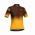 Vetta, yellow medium distance short sleve shirt, womens - M