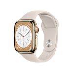 AppleWatch S8 Stainless Steel 41mm Gold