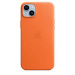 Apple Leather Magsafe Cover for iPhone 14 Plus Orange