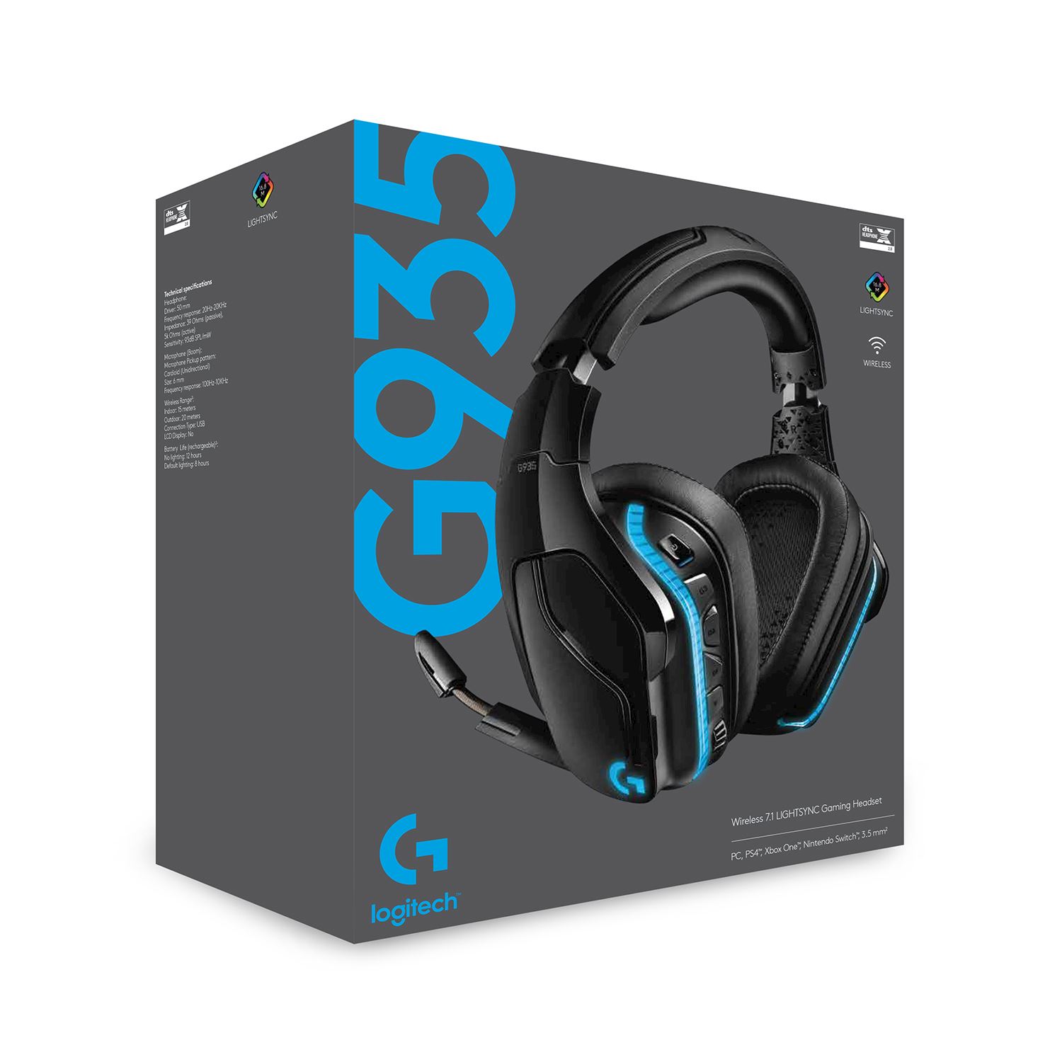 Anemoon vis pakket Riskant Logitech G935 Gaming Headset | TeqFind