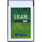 8MB PRETEC SRAM Card, 8-bit, Type I, 0°C ~ 70°C