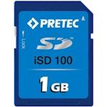 1GB Wide Temp Industrial SD Card, iSD100, -40°~ 85°