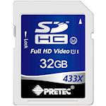 Pretec 32GB SDHC Card 433x Class 16