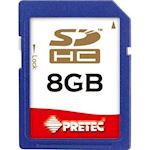 Pretec 8GB SD / SDHC Class 10 Flash Memory Card CL10