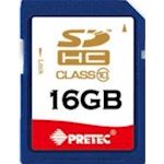 Pretec 16GB SD /SDHC Class 10 Flash Memory Card CL10
