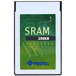 256KB Pretec SRAM Card w/o attrib memory, -20 ~ +85°C 8-bit